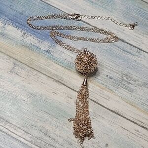 C 1946 Ball Tassel Necklace.